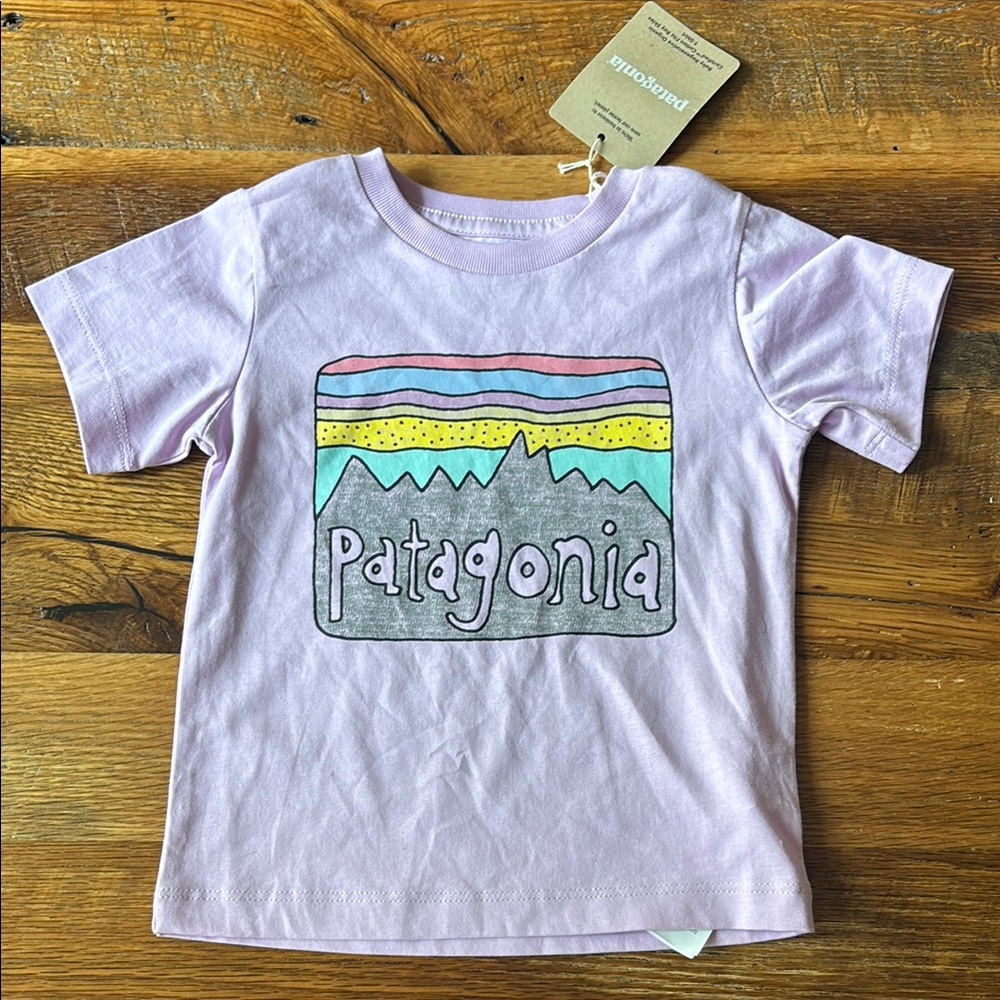 Patagonia Kids' Purple Graphic T-Shirt 6-12 months NWT